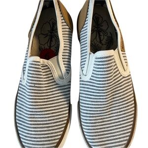 Tommy Bahama Striped Slip-On Canvas Sneakers